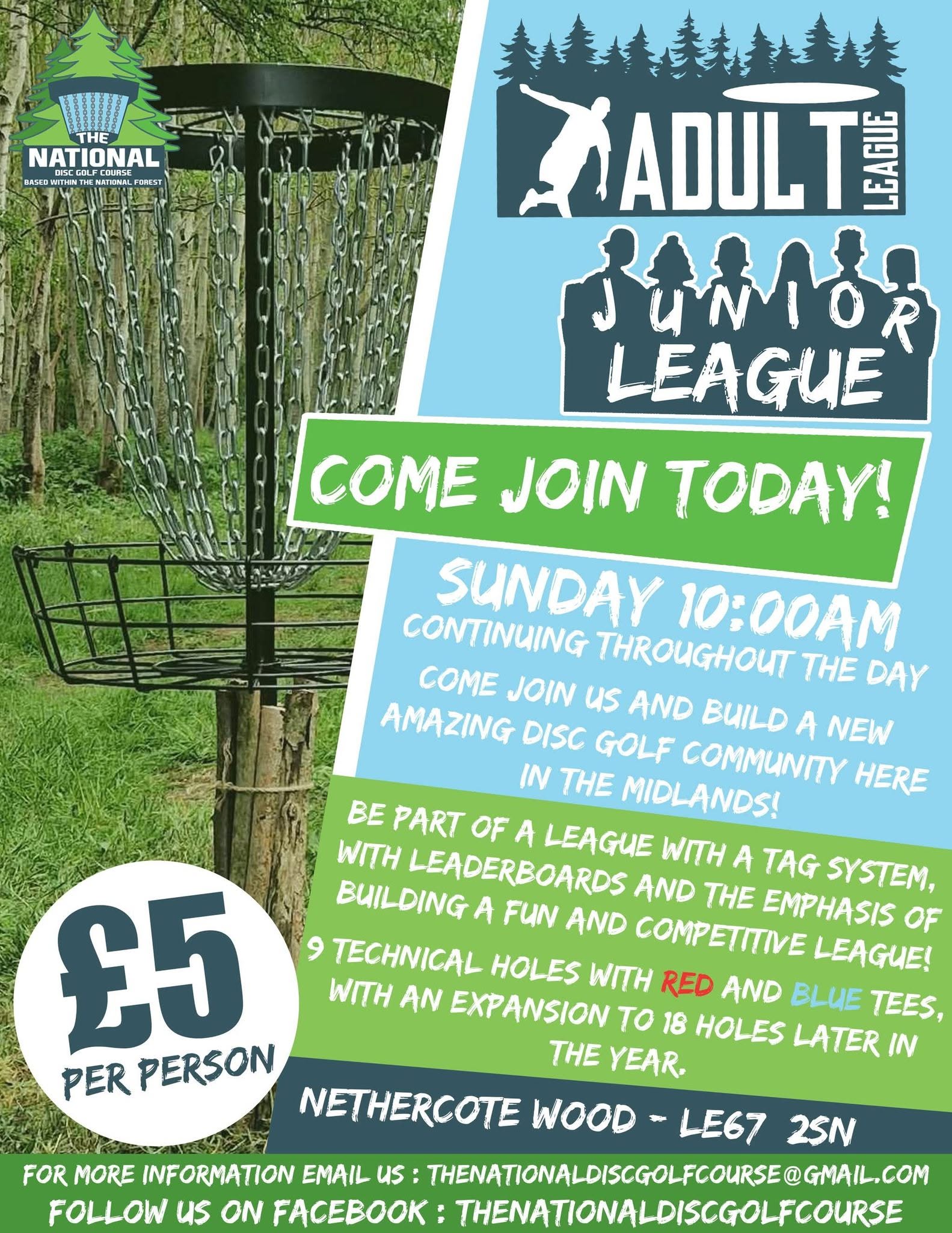 Adult & Junior League leaflet